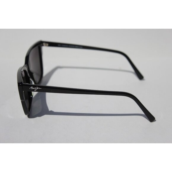 MAUI JIM Kuo POLARIZED Sunglasses 884-02 Black/Neutral Gray NEW Cat Eye Italy main image 6